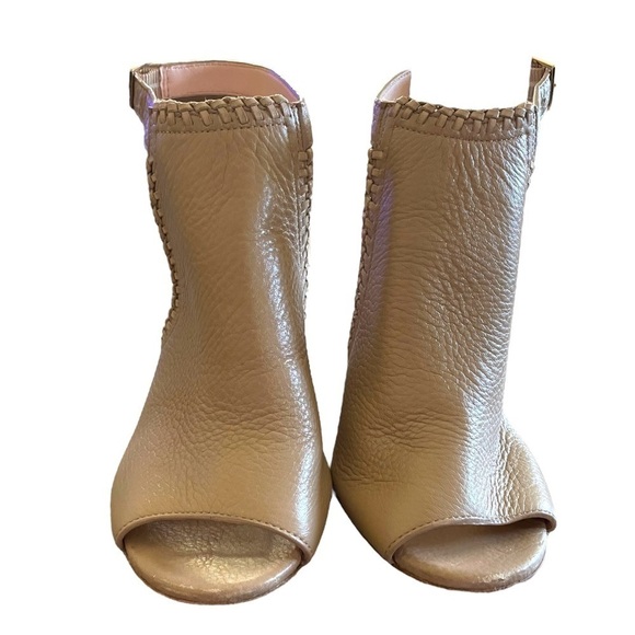 Kate Spade New York Light Taupe Open Toe Chunky Heel Slingback Shoes - Picture 6 of 16